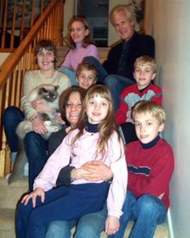 Madeleine Morrison with her siblings when they were small.